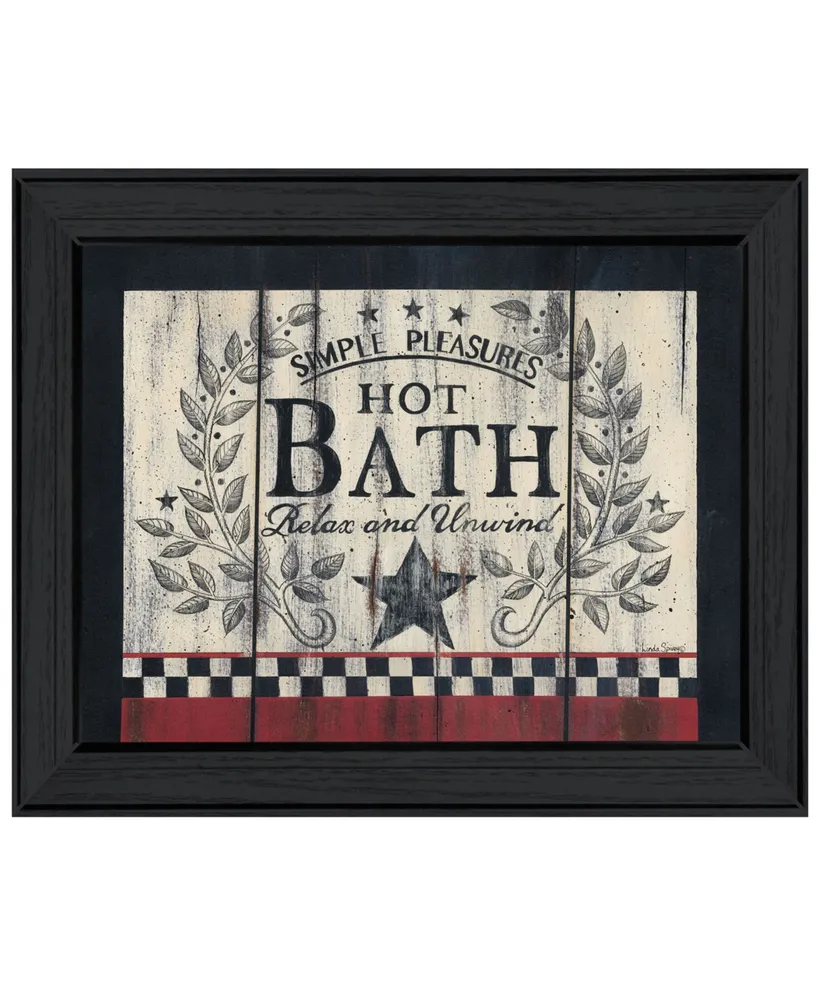 Trendy Decor 4U Hot Bath by Linda Spivey, Ready to hang Framed Print, Frame