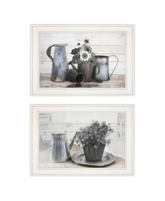 Trendy Decor 4u Floral With Tin Ware 2 Piece Vignette By Robin Lee Vieira Frame Collection