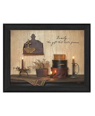 Trendy Decor 4U Forever Family By SUSAn Boyer, Printed Wall Art, Ready to hang, Black Frame