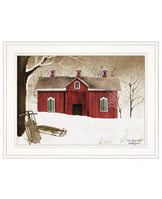 Trendy Decor 4U New Fallen Snow by Billy Jacobs, Ready to hang Framed Print, Frame