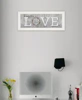 Trendy Decor 4U Love - Do Everything in Love by Marla Rae, Ready to hang Framed print, White Frame, 27" x 11"
