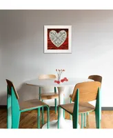 Trendy Decor 4U Love is Patient by Cindy Jacobs, Ready to hang Framed Print, White Frame, 15" x 15"