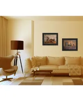 Trendy Decor 4U Candles Collection By Billy Jacobs, Printed Wall Art, Ready to hang, Black Frame, 18" x 14"