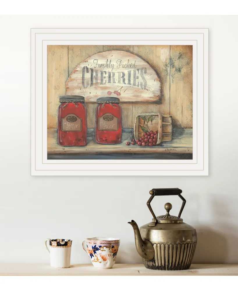 Trendy Decor 4U Cherry Jam by Pam Britton, Ready to hang Framed print, Frame