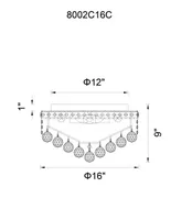 Cwi Lighting Luminous 5 Light Flush Mount