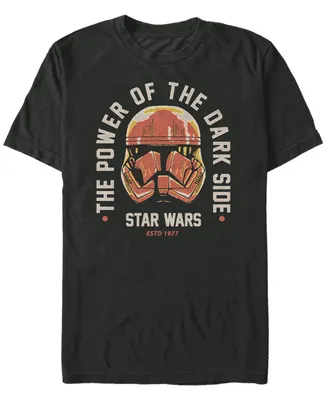 Star Wars Men's Episode Ix Power of The Dark Side Red Helmet T-shirt