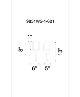 Cwi Lighting Maybelle 1 Light Wall Sconce