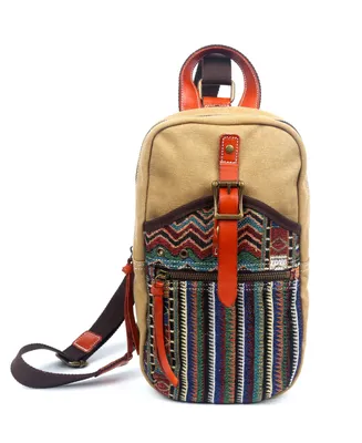 Tsd Brand Four Season Canvas Sling Bag