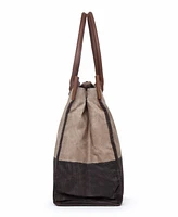 Tsd Brand Stone Creek Waxed Canvas Tote Bag