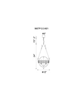 Cwi Lighting Arkansas 3 Light Chandelier