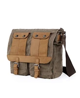 Tsd Brand Valley River Canvas Messenger Bag
