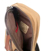 Tsd Brand Hidden Woods Canvas Sling Bag