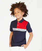 Tommy Hilfiger Toddler and Little Boys Logo Graphic Colorblocked Polo