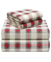 Pointehaven Plaid Flannel Sheet Set, California King