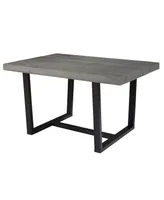 Walker Edison Distressed Solid Wood Dining Table
