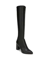 Franco Sarto Women's Katherine Block Heel Pointed Toe Knee High Boots