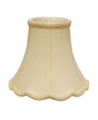 Cloth&Wire Slant Scallop Bell Softback Lampshade with Washer Fitter