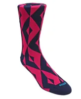 Duchamp London Men's Geometric Design Dress Sock