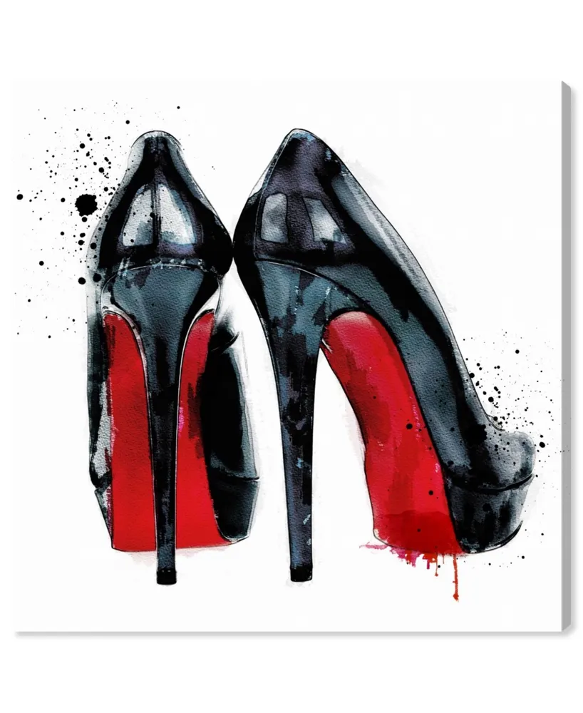 Oliver Gal Red Pumps Canvas Art