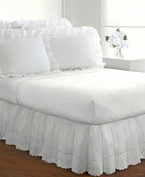 Fresh Ideas Ruffled Eyelet 18" Drop Bed Skirt