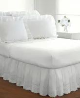 Fresh Ideas Ruffled Eyelet 18" Drop Bed Skirt