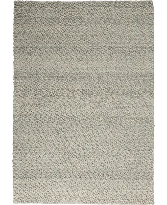 Calvin Klein CK940 Riverstone Gray and Ivory 4' x 6' Area Rug