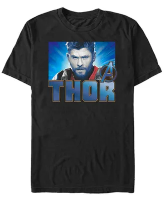 Marvel Men's Avengers Endgame Thor Gaze Portrait, Short Sleeve T-shirt