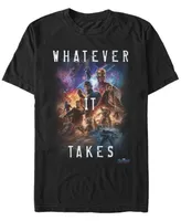 Marvel Men's Avengers Endgame Whatever It Takes Galaxy Poster, Short Sleeve T-shirt