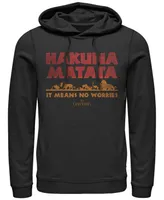 Disney Men's Lion King Hakuna Matata Means No Worries, Pullover Hoodie