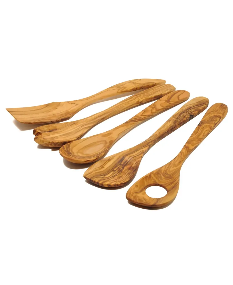 BeldiNest Olive Wood Utensil Set of 5