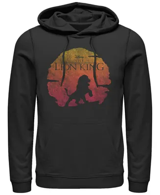 Disney Men's Lion King Vintage Inspired Sunset Logo, Pullover Hoodie