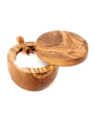 BeldiNest Olive Wood Salt Cellar