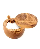 BeldiNest Olive Wood Salt Cellar