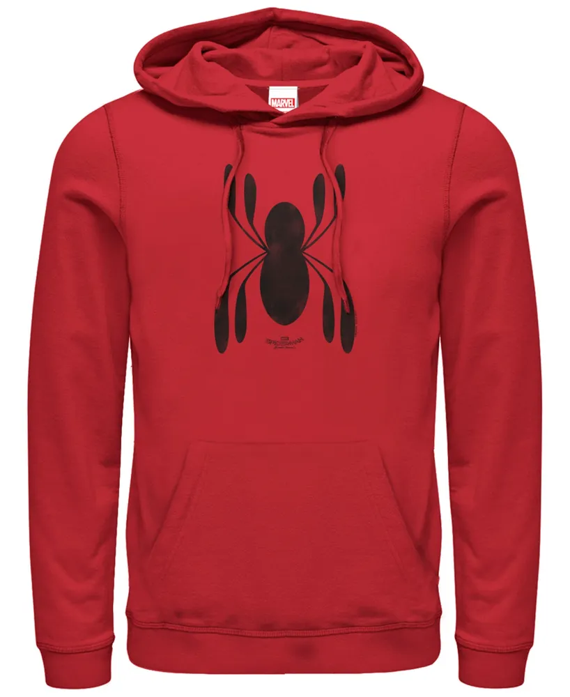 Marvel Men's Spider-Man Far From Home Homecoming Chest Logo, Pullover Hoodie