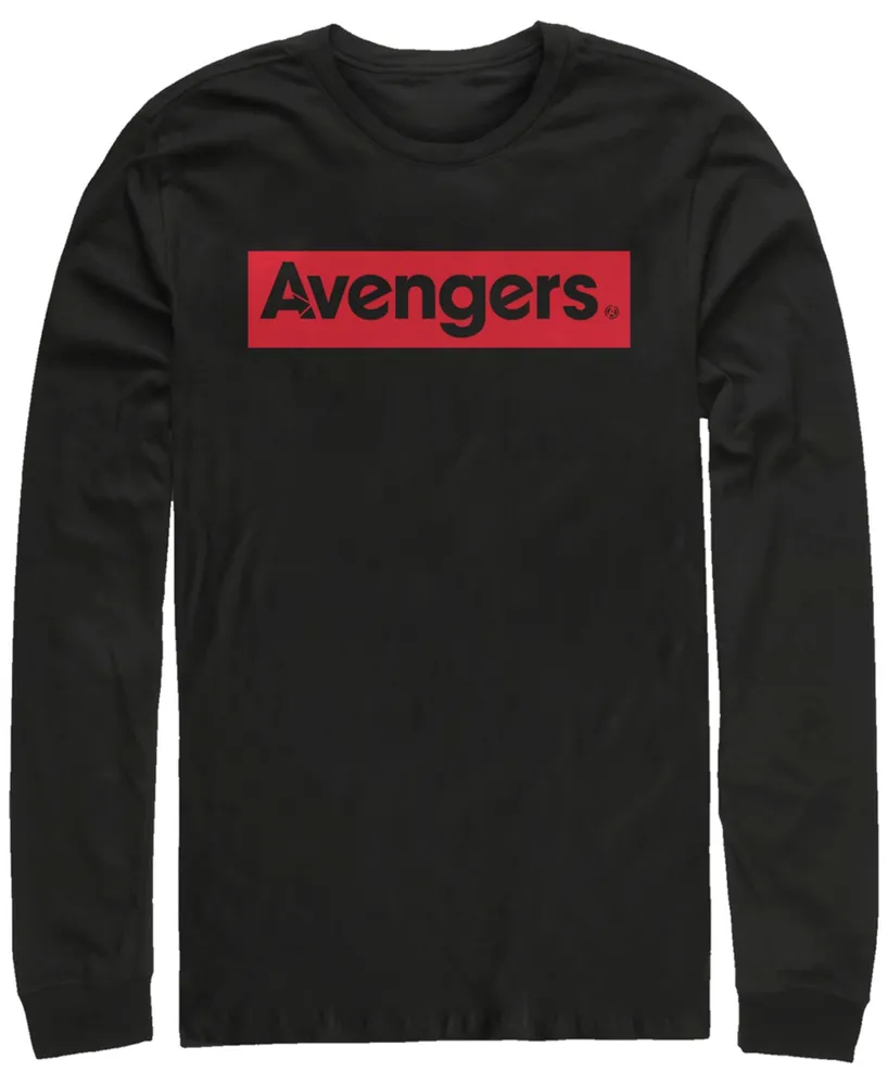 Marvel Men's Avengers Classic Logo, Long Sleeve T-shirt