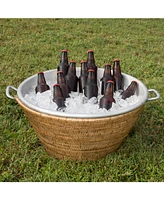 Artifacts Rattan Aluminum Ice Tub