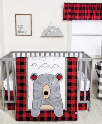 Peak-a-Bear 3-Piece Crib Bedding Set