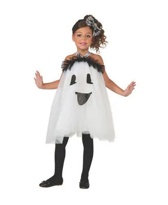 BuySeasons Big Girls Ghost Tutu Dress Costume