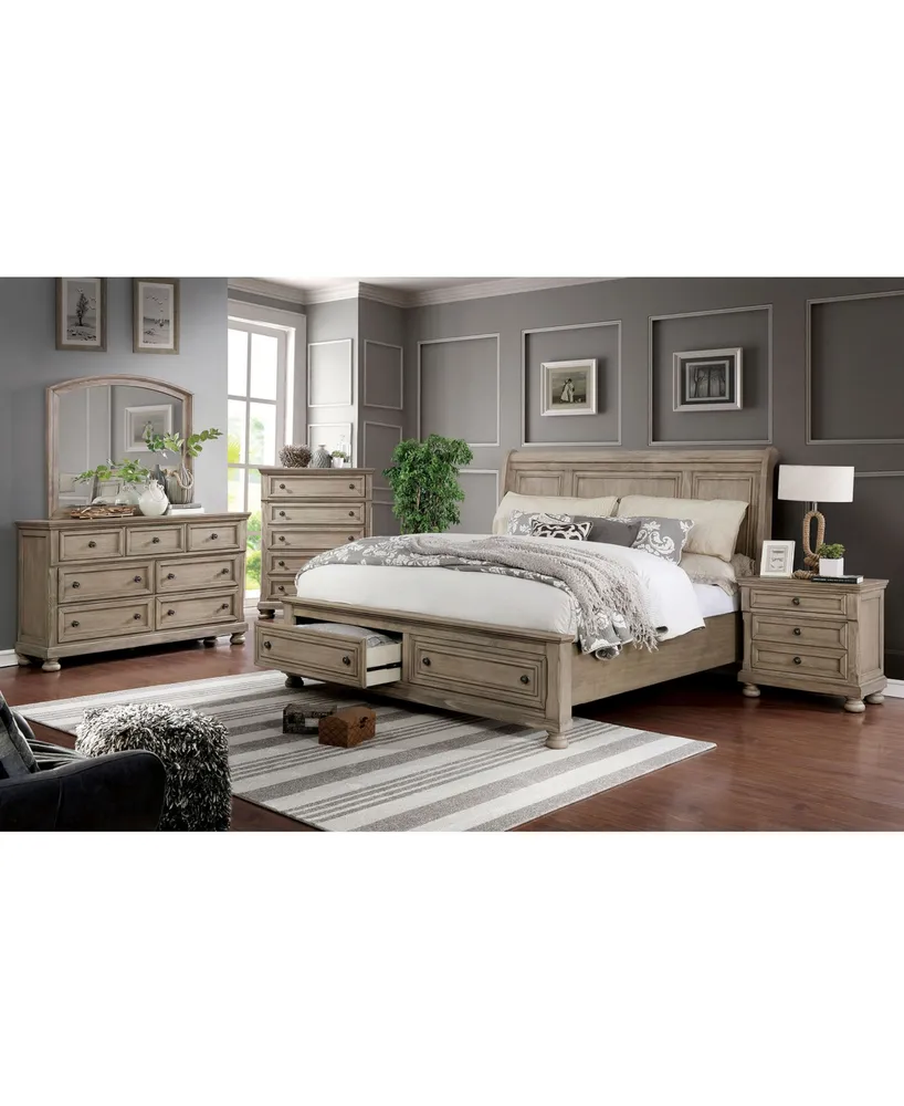 Furniture of America Cider 3 Drawer Nightstand