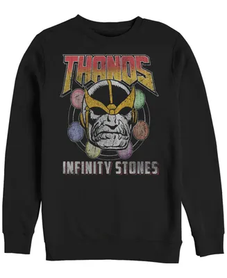 Marvel Men's Classic Comics Thanos Infinity Stones, Crewneck Fleece