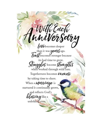 Dexsa with Each Anniversary Woodland Grace Series Wood Plaque with Easel, 6" x 9"