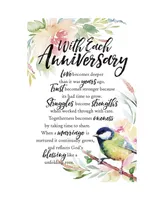 Dexsa with Each Anniversary Woodland Grace Series Wood Plaque with Easel, 6" x 9"