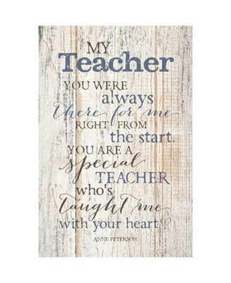 Dexsa My Teacher New Horizons Wood Plaque with Easel, 6" x 9"