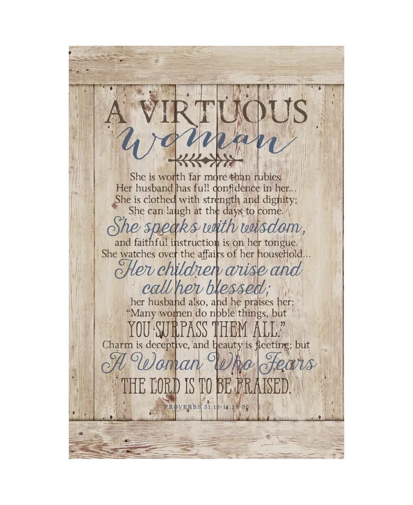 Dexsa Virtuous Woman New Horizons Wood Plaque with Easel, 6" x 9"