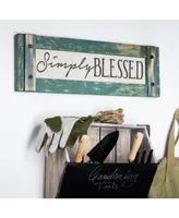 American Art Decor Simply Blessed Inspirational Farmhouse Sign