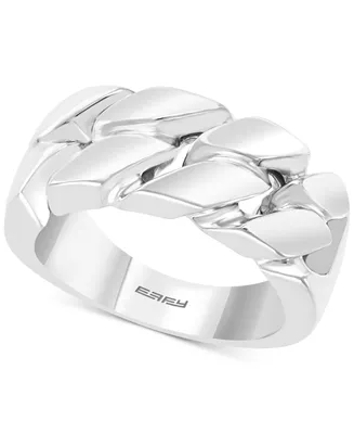 Effy Men's Polished Chain Link Statement Ring in Sterling Silver
