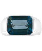 Effy Men's London Blue Topaz Ring (9-1/4 ct. t.w.) Sterling Silver