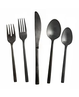 Fortessa Arezzo Brushed Black 20pc Flatware Set