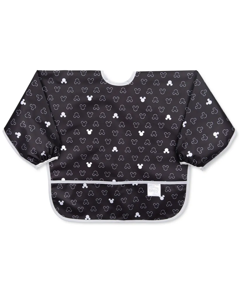 Bumkins Mickey Mouse-Print Waterproof Sleeved Bib