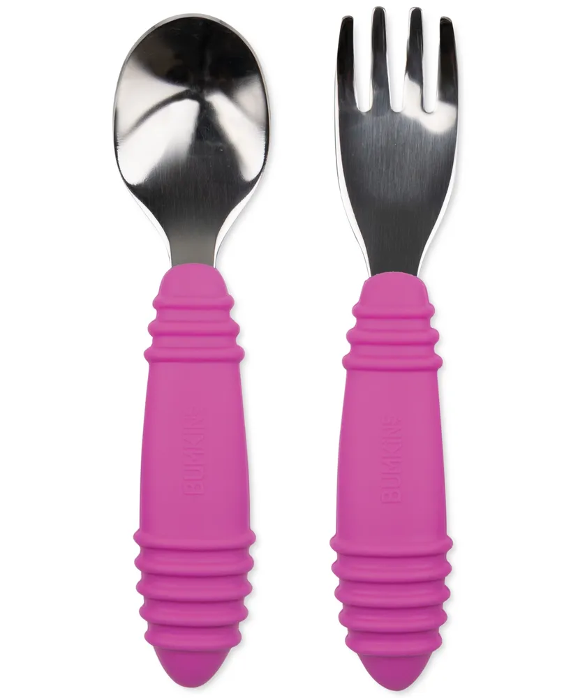 Bumkins Little Boys and Girls Spoon & Fork Set